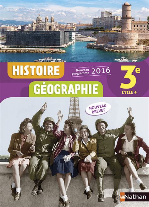 Livre Histoire Geo 3eme Nathan En Ligne Histoire-Géographie-EMC 3e - Manuel numérique élève - 9782091131696